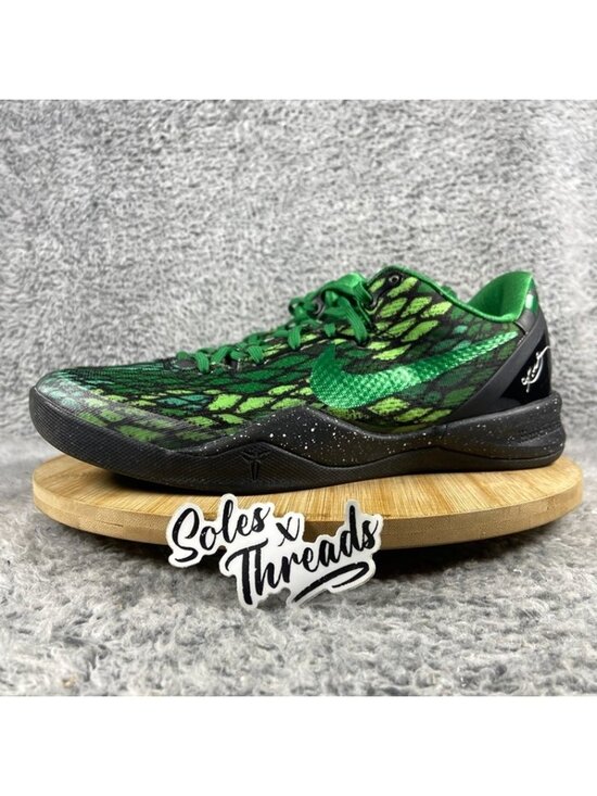 Nike Kobe VIII 8 ID 2013 Black Green Size 8.5 Men Basketball 586174-992 main image 7